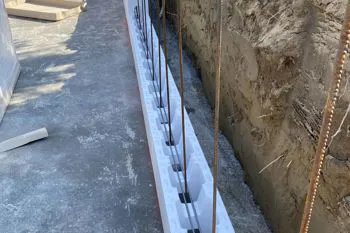 Armatura muro con isoblocco Verona